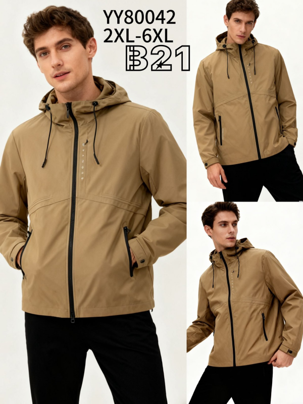 Kurtka męska cienka Roz 2XL-6XL, 1 Kolor Paczka 5 szt